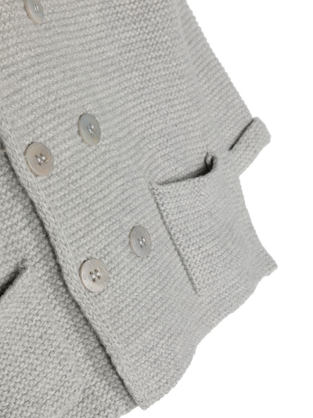 Shop Il Gufo Button-up Cardigan In Grey