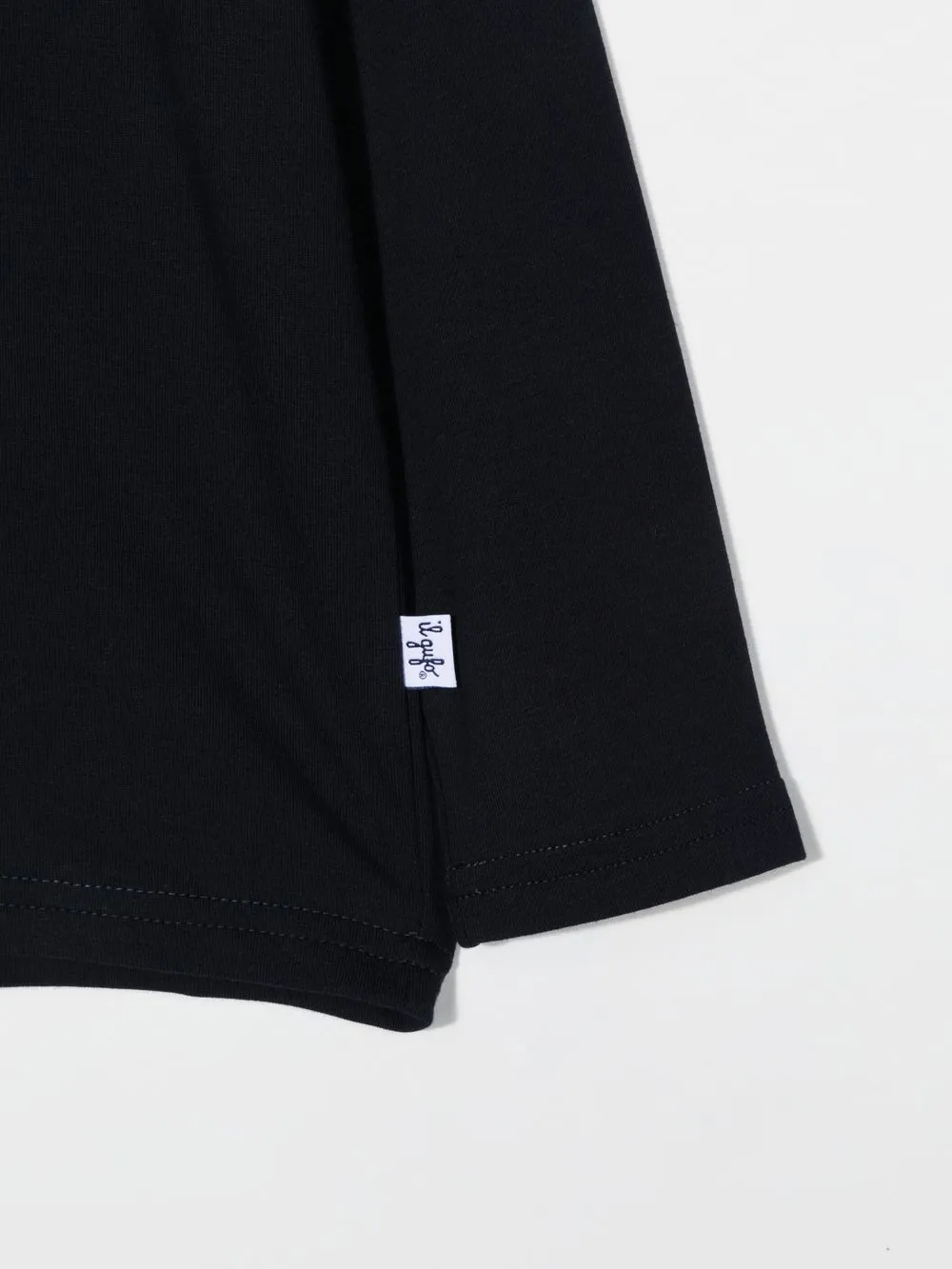  Il Gufo Rollkragenpullover Mit Logo Patch   Blau 