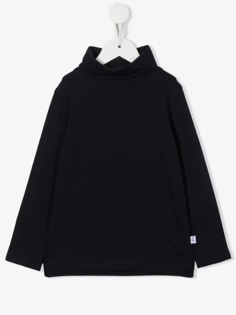 Il Gufo logo-patch roll neck sweater