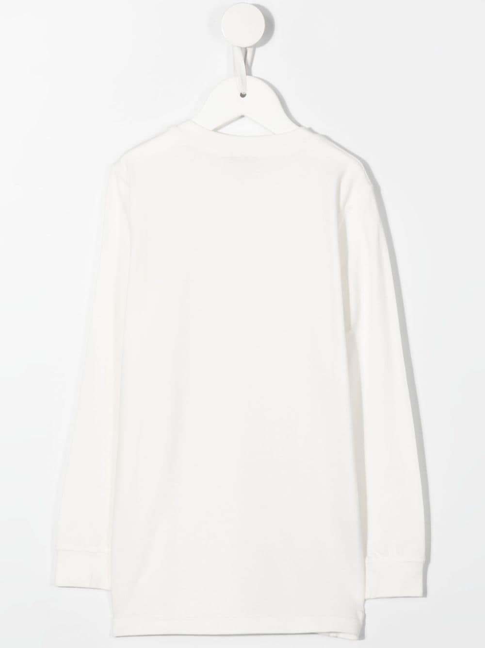 Shop Il Gufo Button-front Long-sleeved T-shirt In White