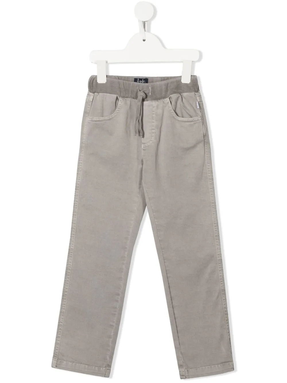 

Il Gufo drawstring chino trousers - Grey