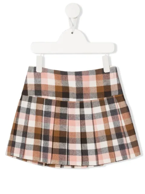 Il Gufo tartan mini-skirt