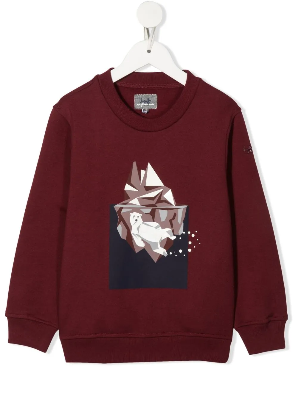 

Il Gufo sudadera con motivo Polo Bear - Rojo