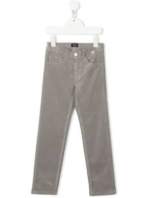 Farfetch Bambino Abbigliamento Pantaloni e jeans Pantaloni Pantaloni chinos Grigio Chino con banda laterale 