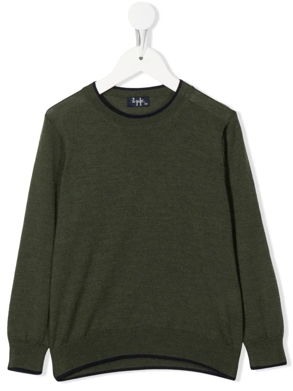 

Il Gufo crew-neck pullover jumper - Green