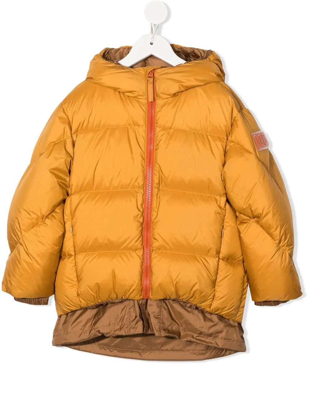 

Il Gufo padded zip-up down coat - Orange