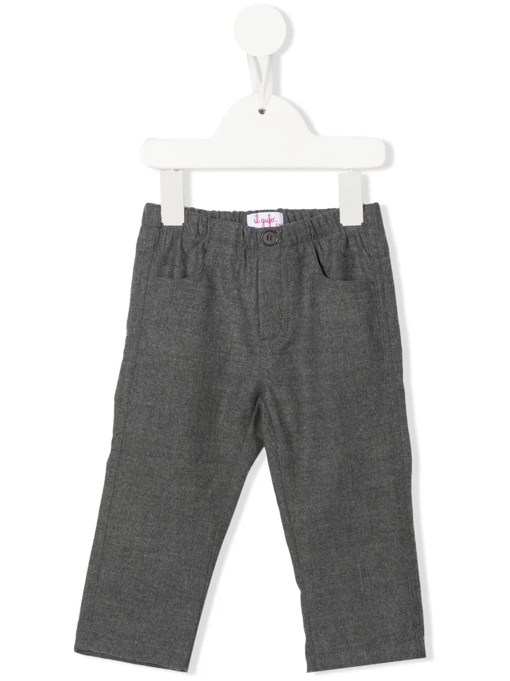 

Il Gufo pantalones con logo bordado - Gris