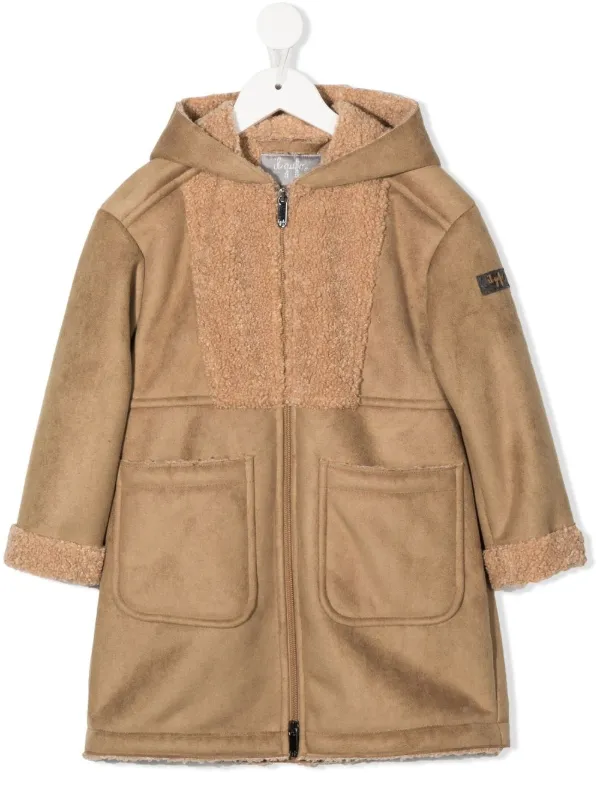 Il Gufo faux-sheepskin Hooded Duffle 