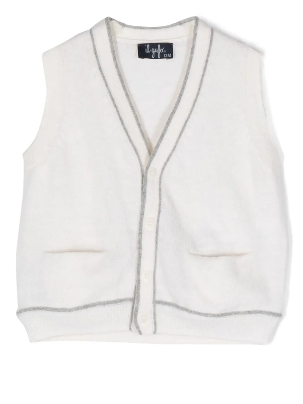 

Il Gufo two-tone vest - Blanco