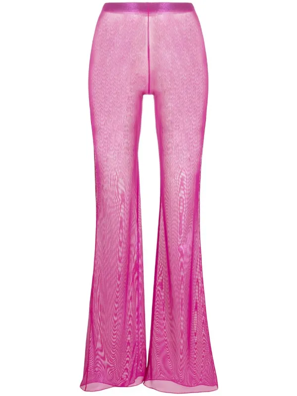 pink mesh trousers