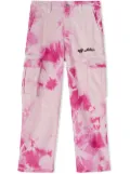Off-White Kids tie dye-print cargo trousers - Pink
