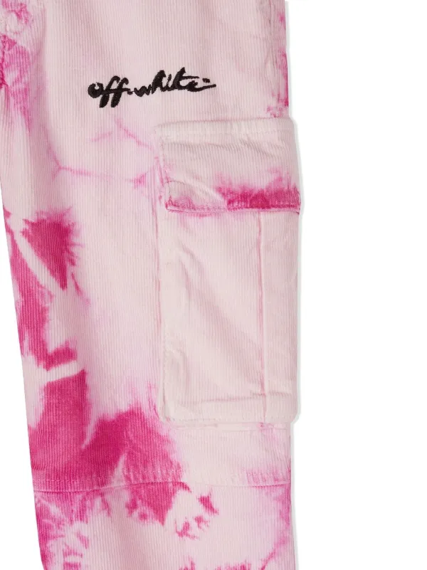 Off-White Kids オフホワイト・キッズ タイダイプリント カーゴパンツ