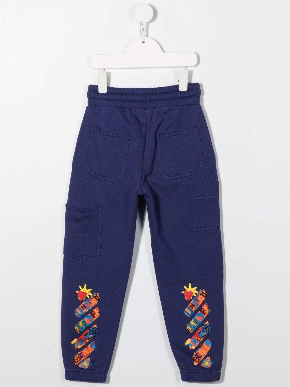 Off-White Kids Trainingsbroek met grafische print - Blauw