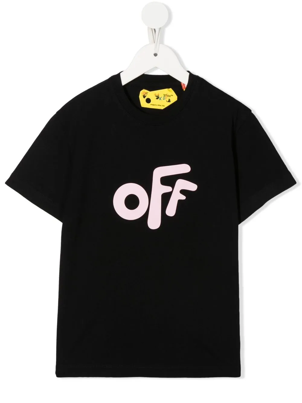 

Off-White Kids playera con logo estampado - Negro