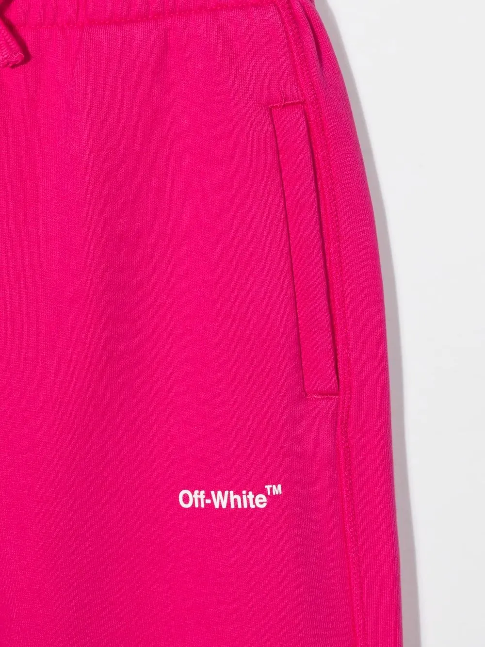  Off White Kids Jogginghose Mit Logo Print   Rosa 