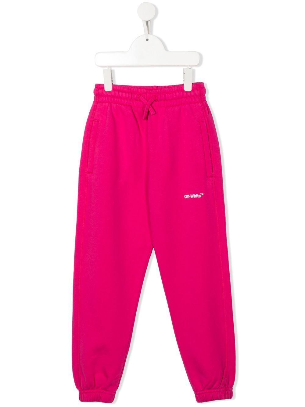 Off-White Kids logo-print track pants - Pink