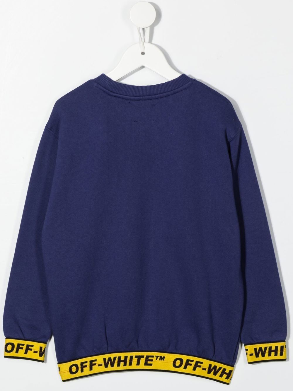 Off-White Kids Sweater met logoprint - Blauw