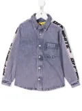 Off-White Kids denim shirt jacket - Purple