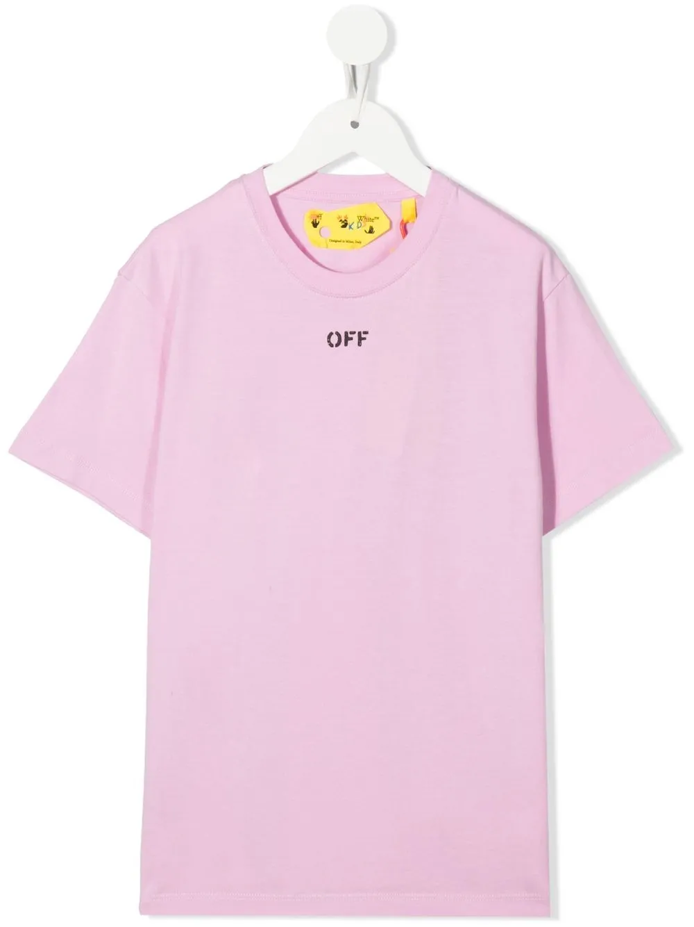 

Off-White Kids playera Off-Stamp - Rosado