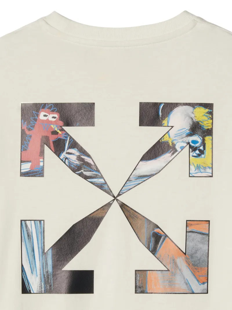 Kurzärmeliges T-Shirt mit Monster-Pfeil