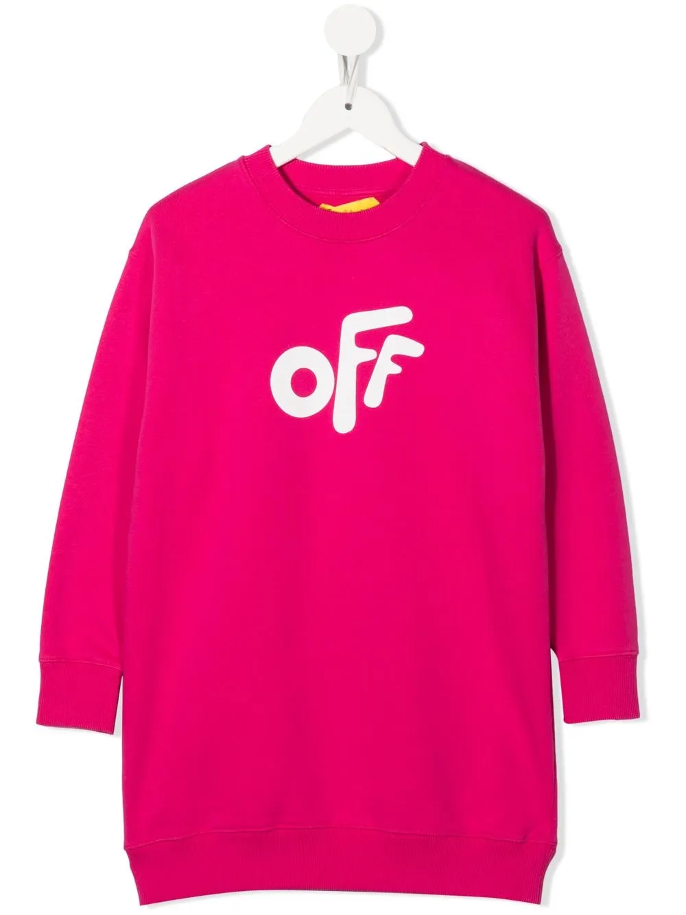 

Off-White Kids slogan crewneck dress - Pink