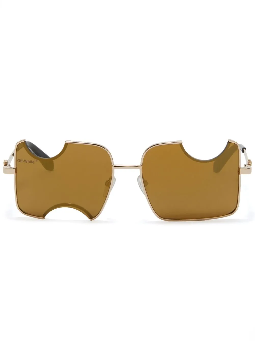 Shop Off-white Salvador Tinted Sunglasses In Brown