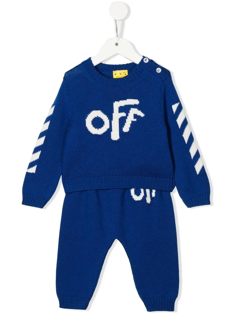 

Off-White Kids traje deportivo con logo estampado - Azul