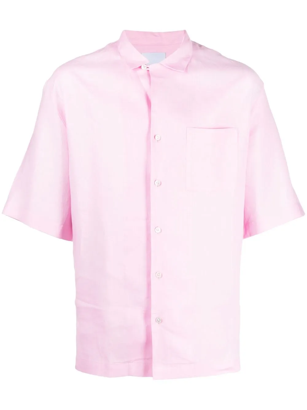 

PT Torino short-sleeve linen shirt - Pink