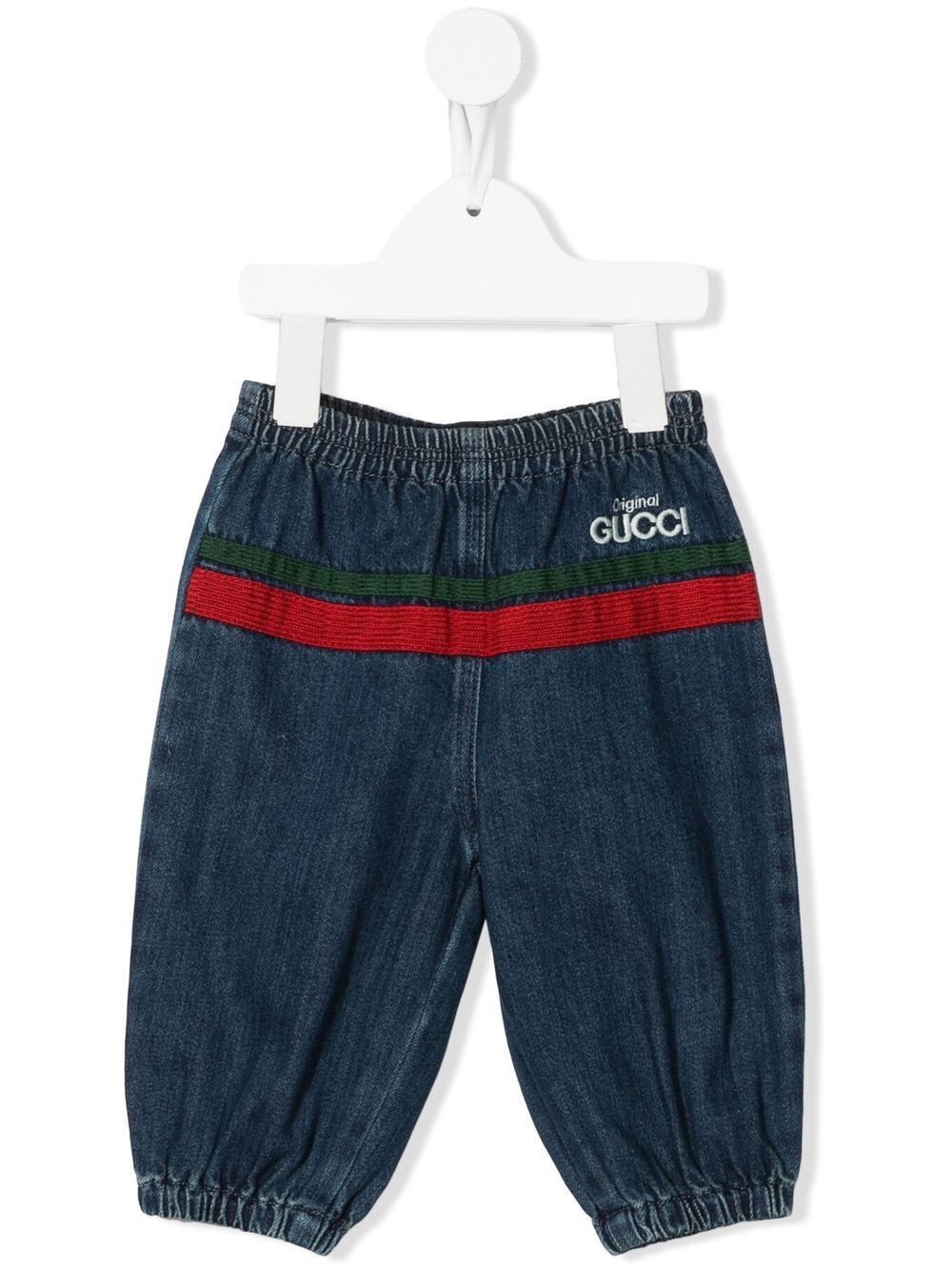 Gucci Kids logo-embroidered track pants - Blue