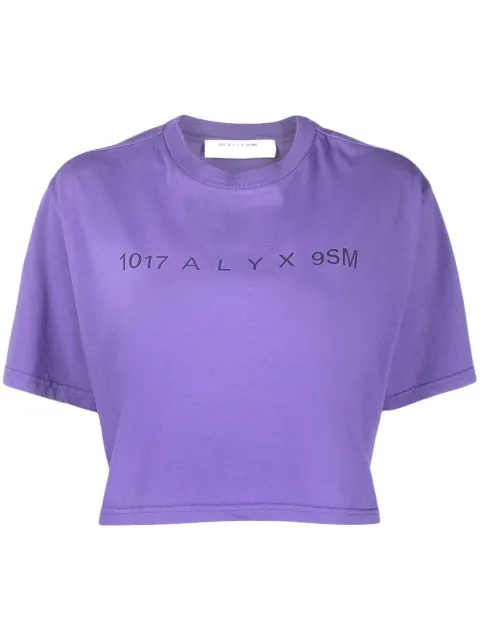 1017 ALYX 9SM logo-print cropped T-shirt