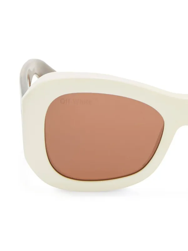 Off-White Eyewear オフホワイト ロゴ サングラス | ブラウン