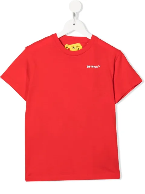 Off White Kids Boys T Shirt In Red