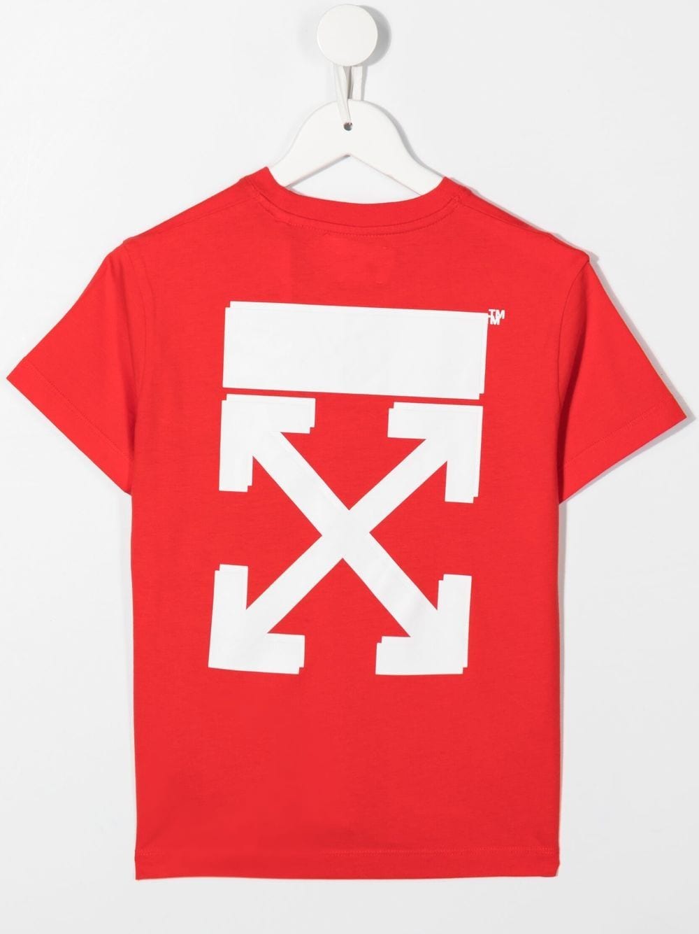 Off-White Kids T-shirt met print - Rood