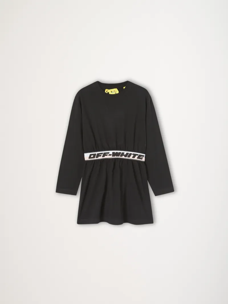 LOGO BAND LANGÄRMELIGES KLEID