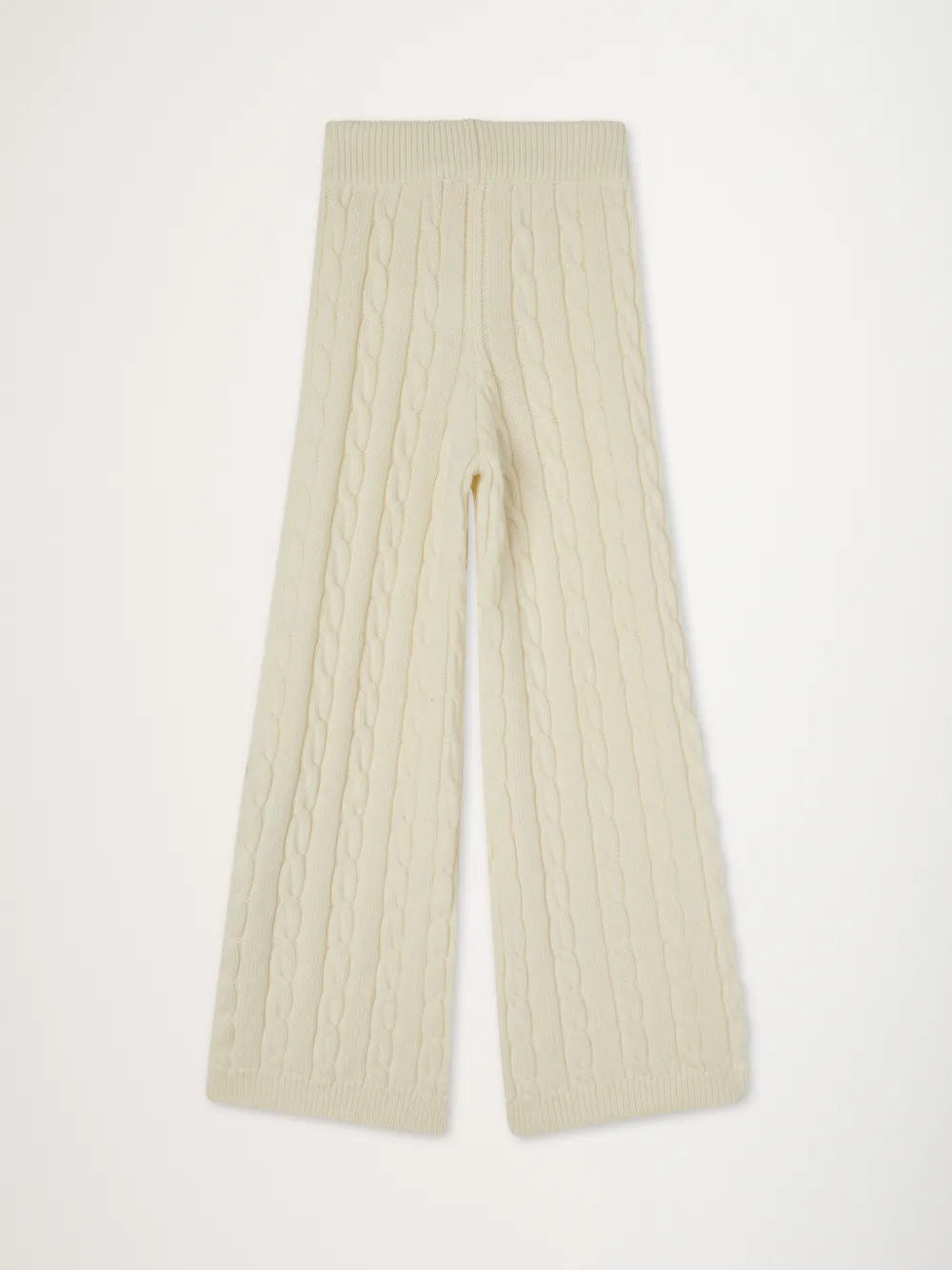 OFF SCRIPT CABLE KNIT PANT in white OffWhite™ Official US