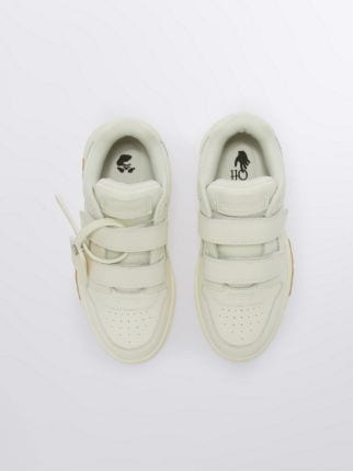 Out Of Office touch-strap sneakers in white