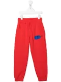 Off-White Kids logo-print track pants - Red
