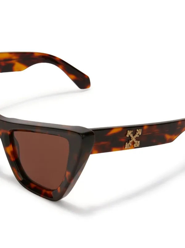 Off-White Eyewear Edvard キャットアイ サングラス | ブラウン