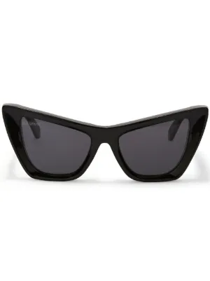 Off-White ブラック キャットアイ サングラス Off-White Eyewear オフホワイト キャットアイ サングラス | グレー
