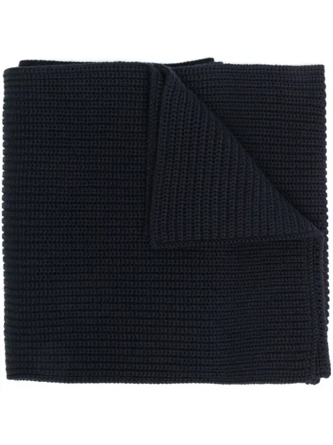 Brioni ribbed knit scarf