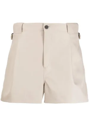 mens white tailored shorts