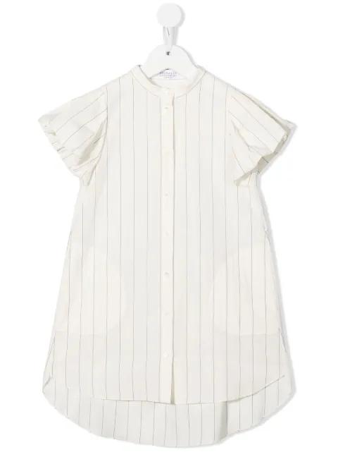 Brunello Cucinelli Kids striped shirt dress