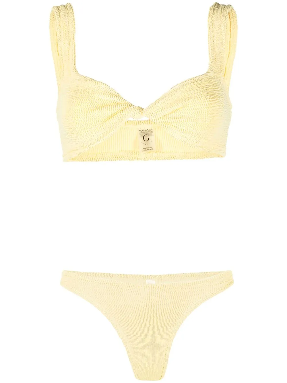 

Hunza G Juno crinkled bikini set - Yellow