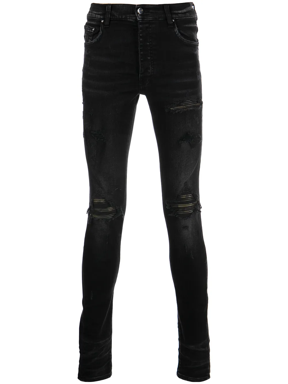 

AMIRI skinny jeans con efecto envejecido - Negro