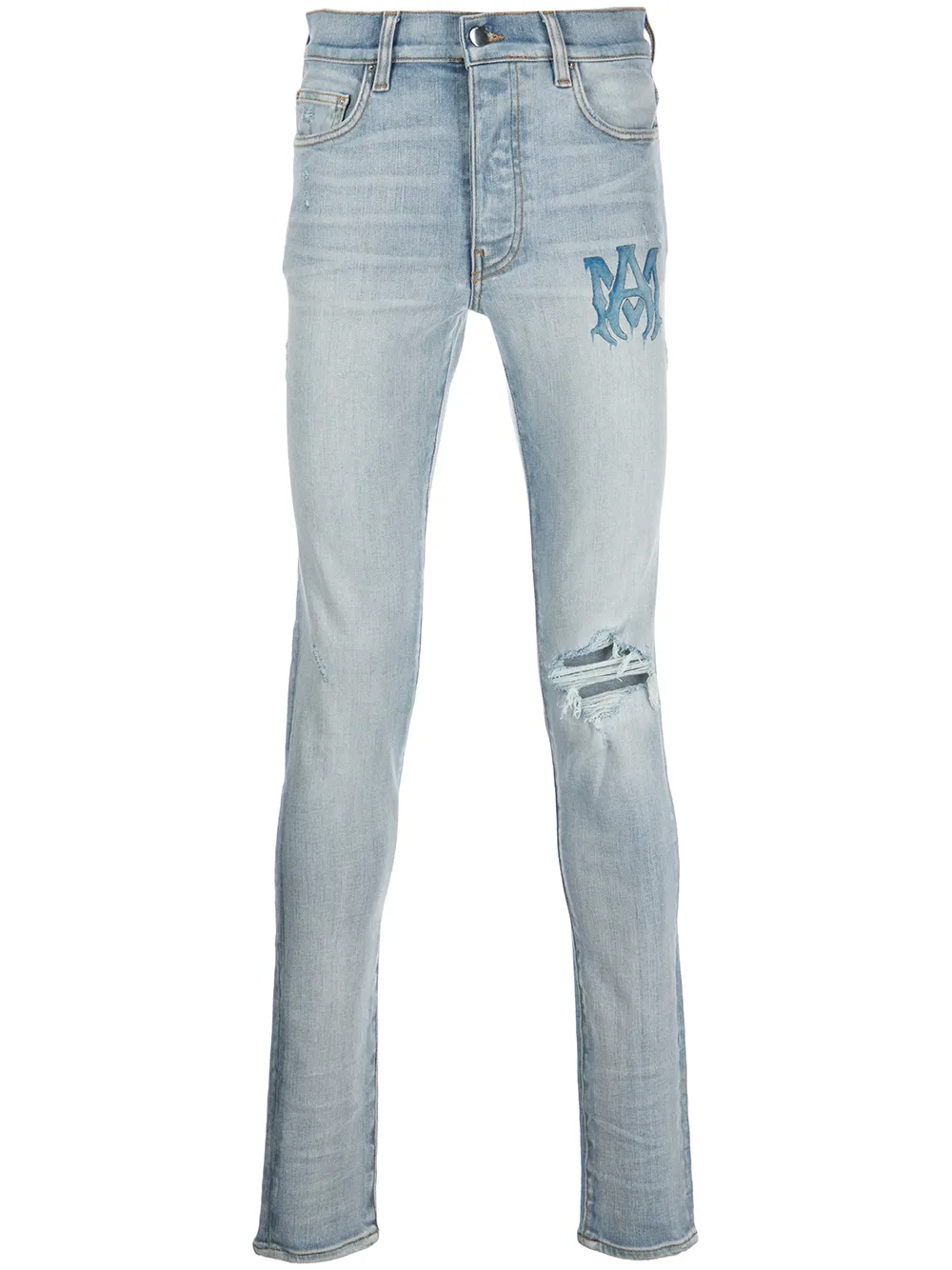 

AMIRI skinny jeans Watercolour - Azul