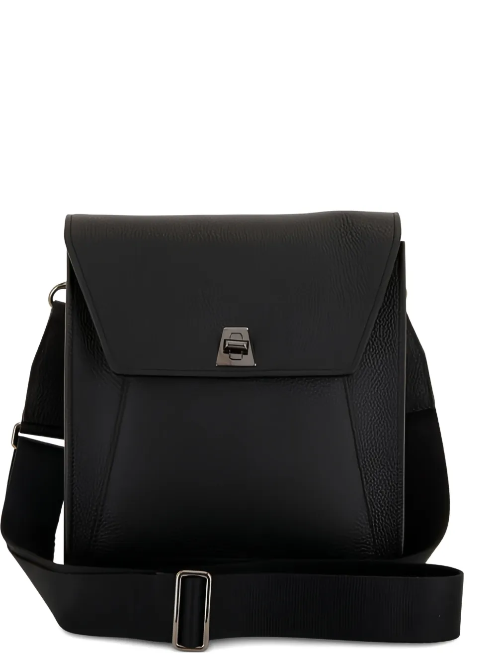 Akris flap strap cross body bag - Nero