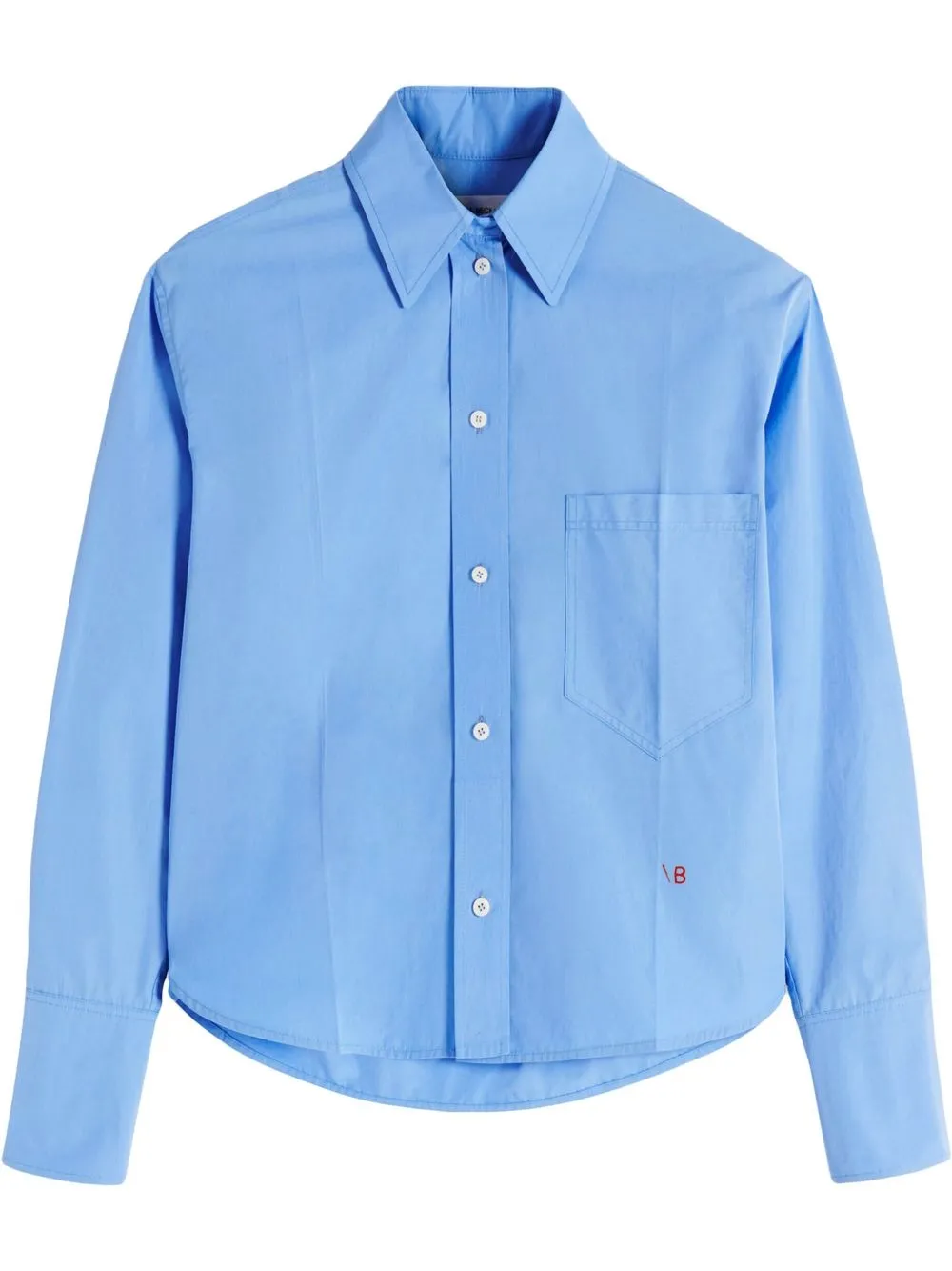 

Victoria Beckham camisa manga larga - Azul