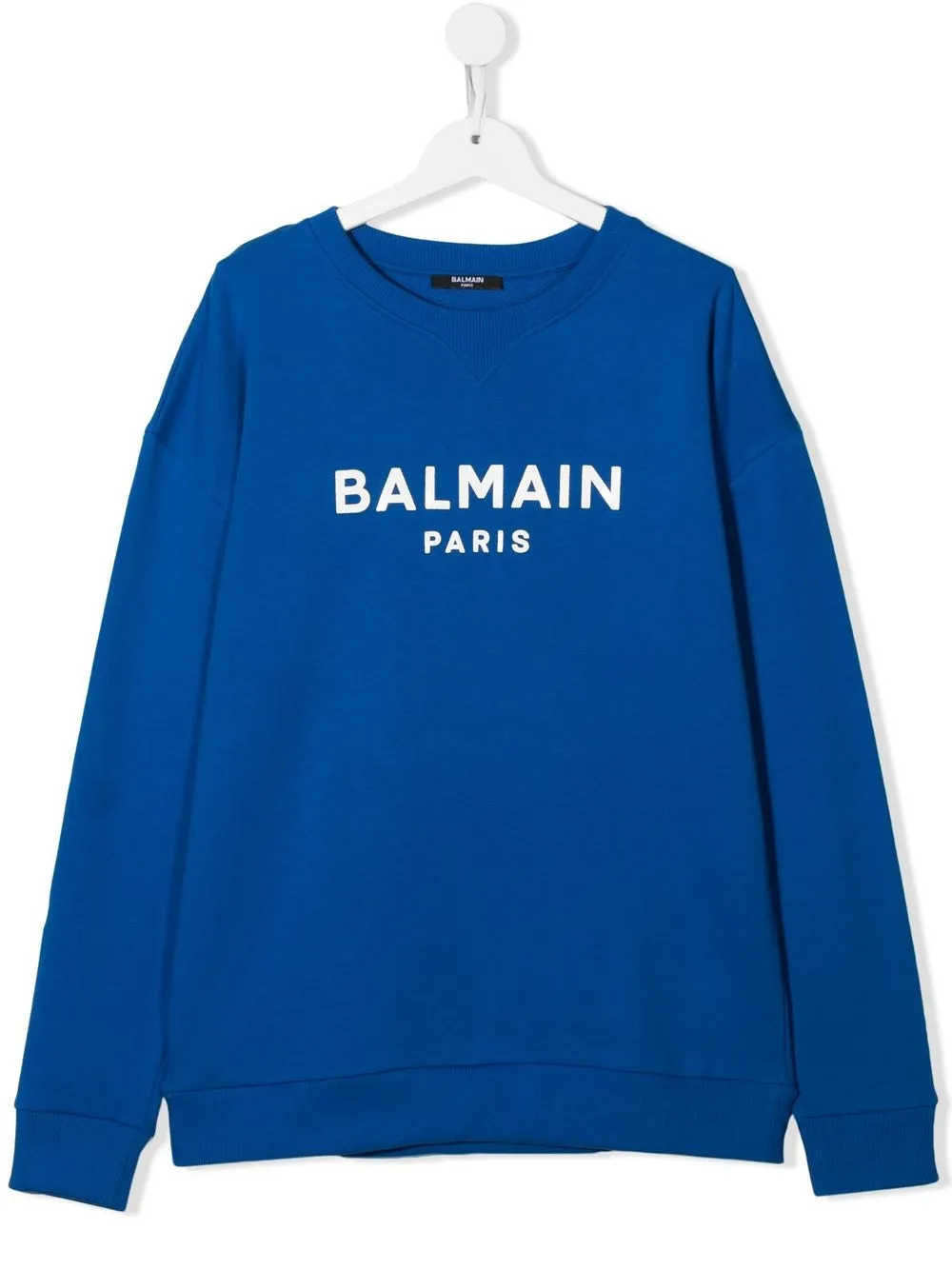 

Balmain Kids sudadera con logo estampado - Azul