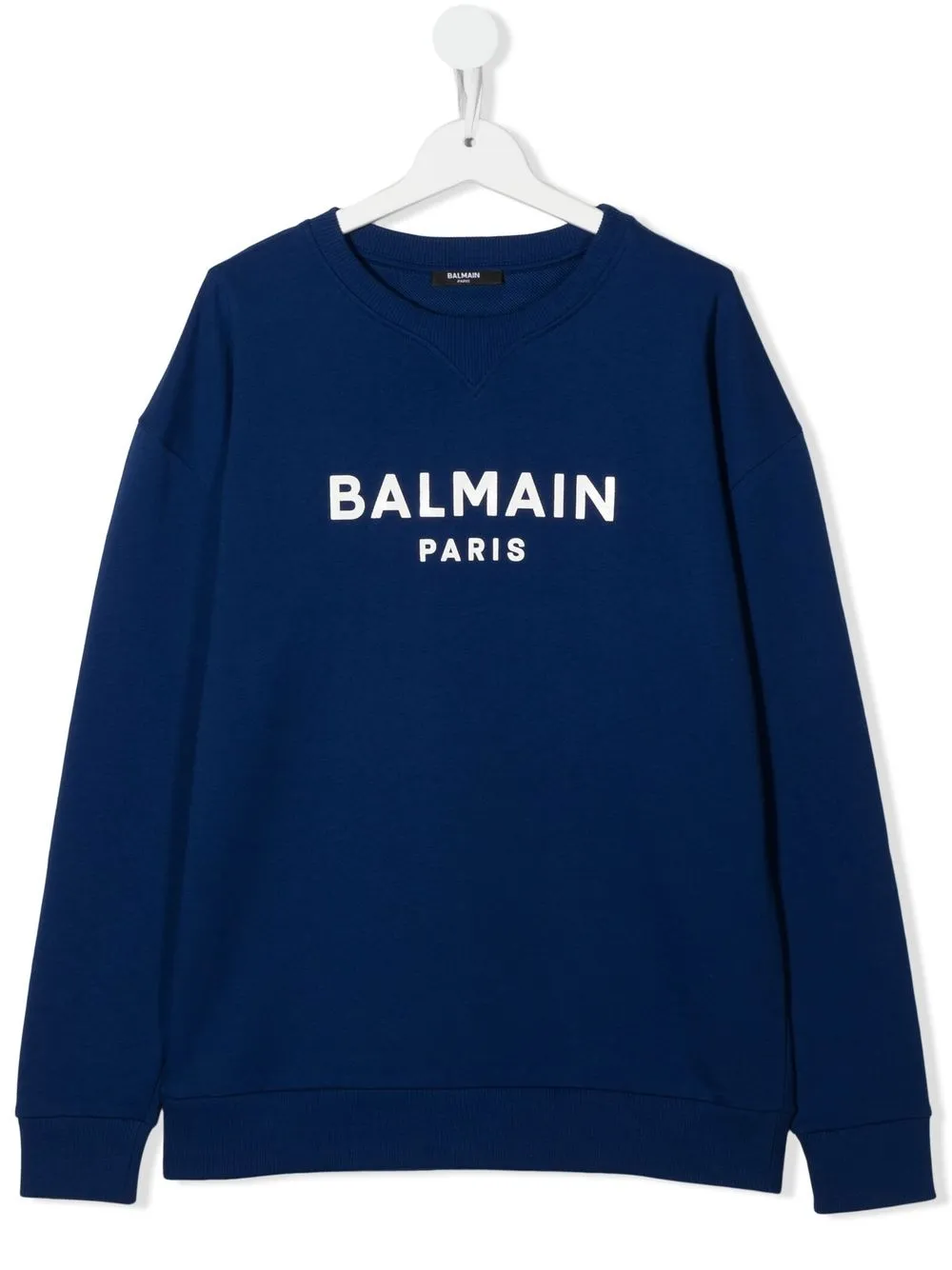 

Balmain Kids sudadera con logo estampado - Azul