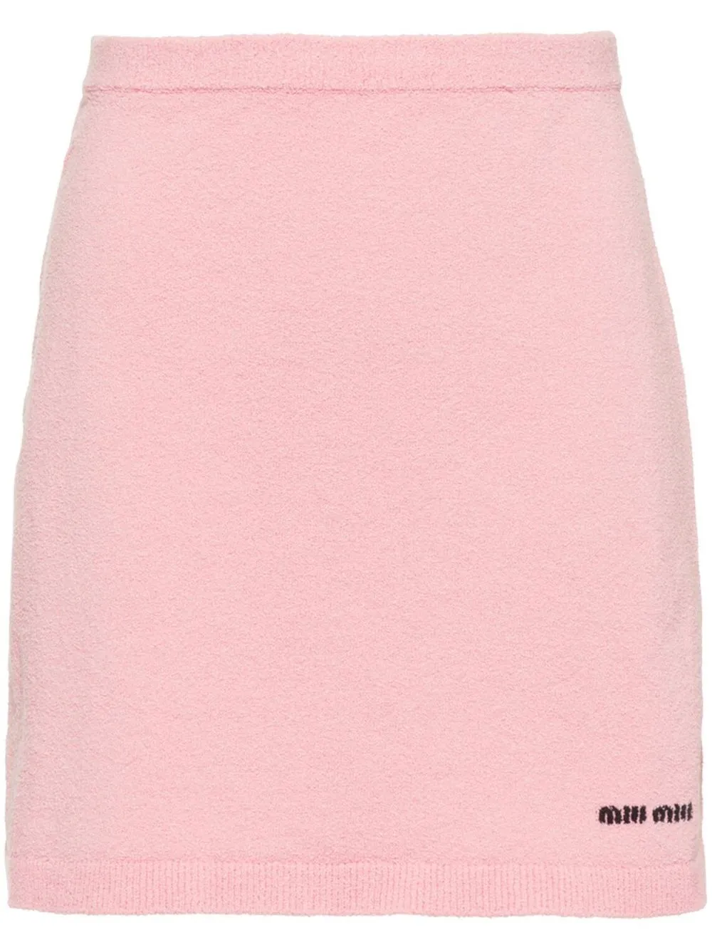 Pink boucle shop mini skirt topshop